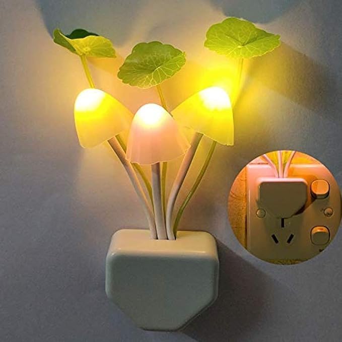 Mushroom Flower Shape Light for Home (Pack of 2)