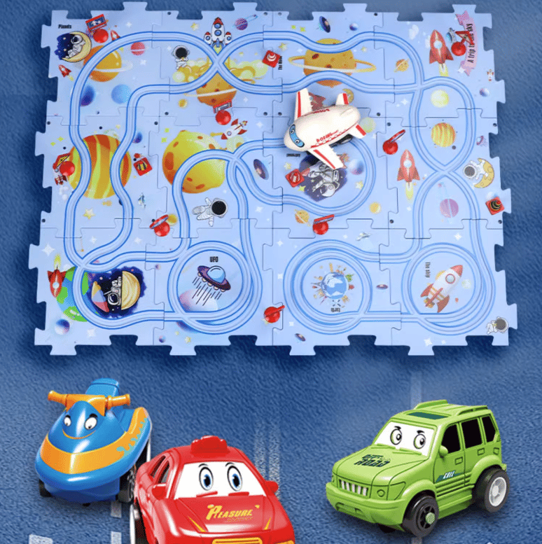 🔥Children's Educational Puzzle Track Car Play